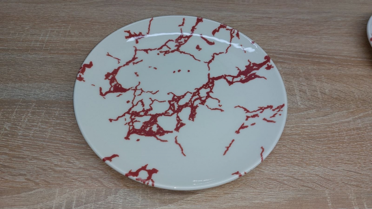 Сервіз із тарілок KL24-Marble Red