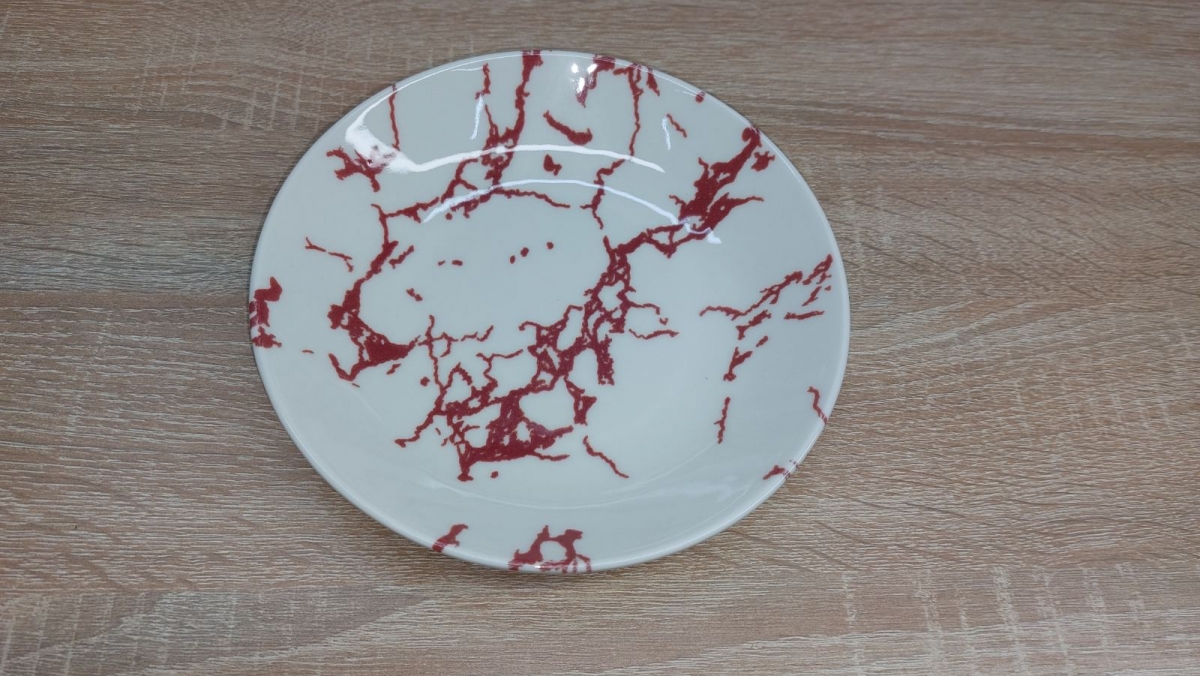 Сервіз із тарілок KL24-Marble Red