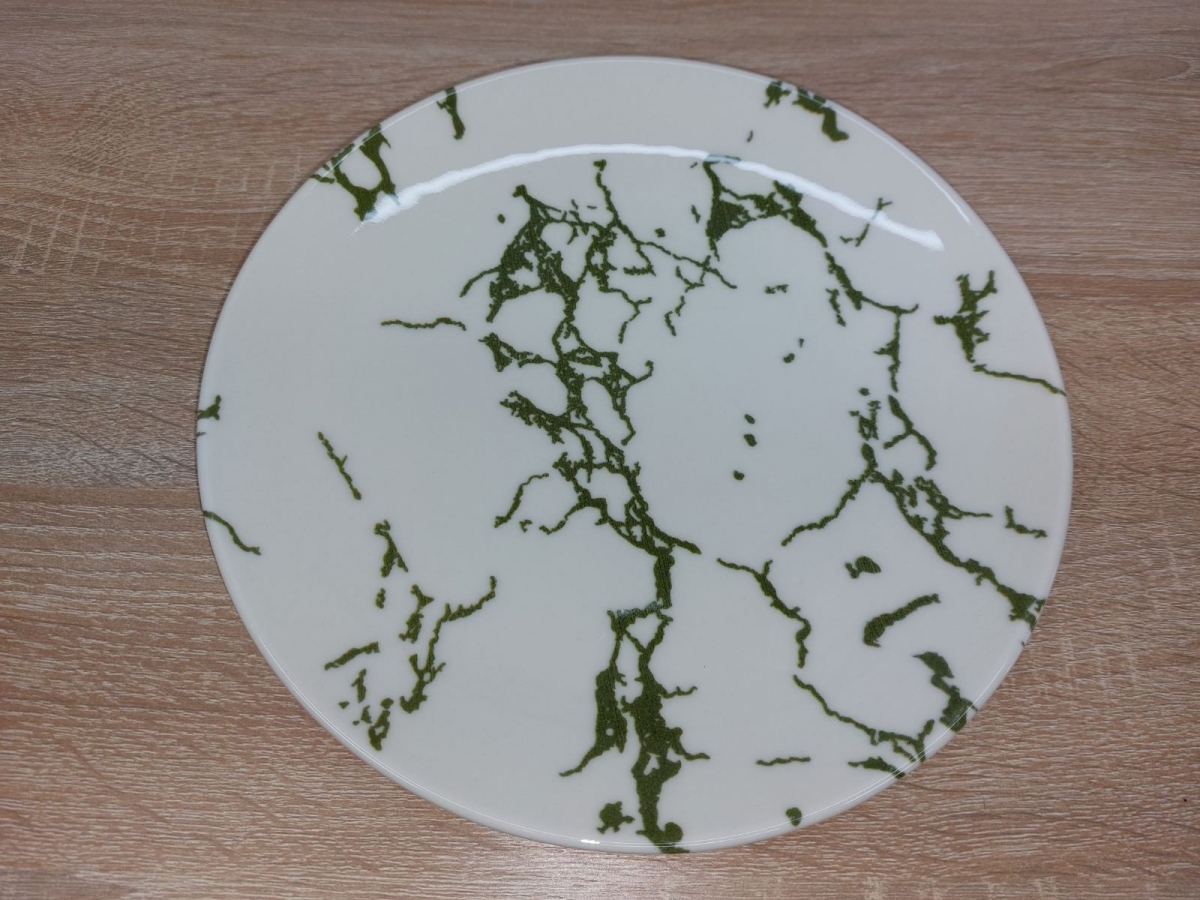 Сервиз из тарелок KL24-Marble haki