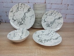 Сервиз из тарелок KL24-Marble Grey