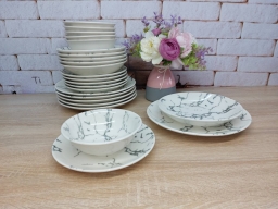 Сервіз із тарілок KL24-Marble Grey