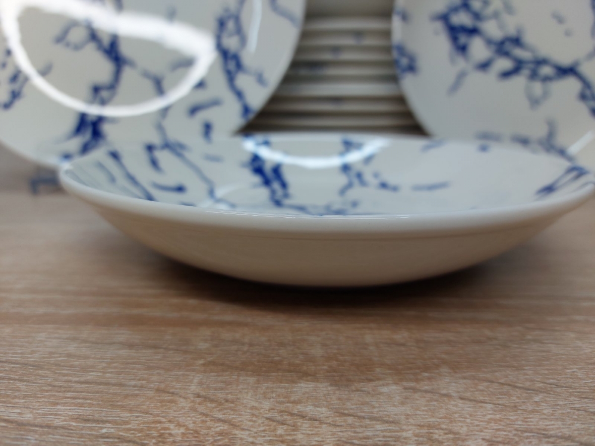Сервиз из тарелок KL24-Marble Blue