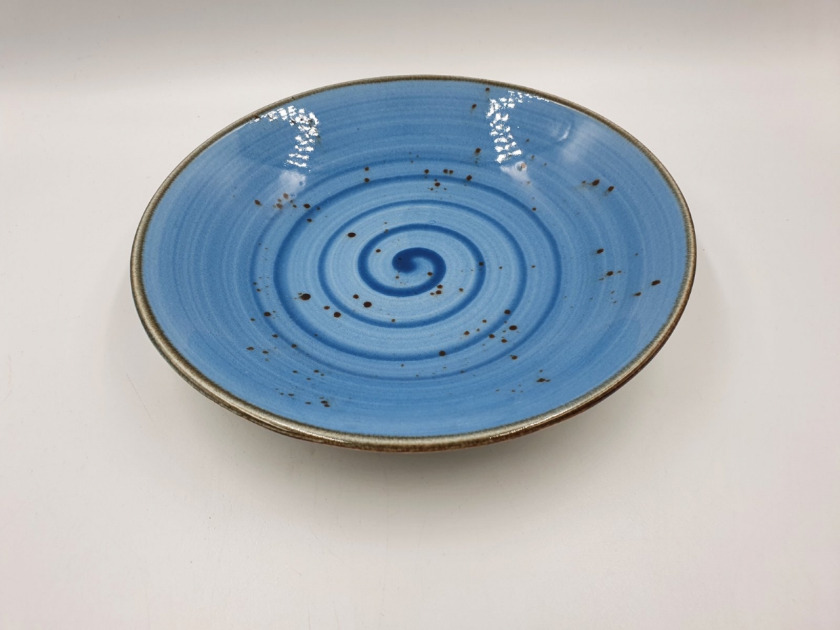 Тарілка супова Spiral blu-21