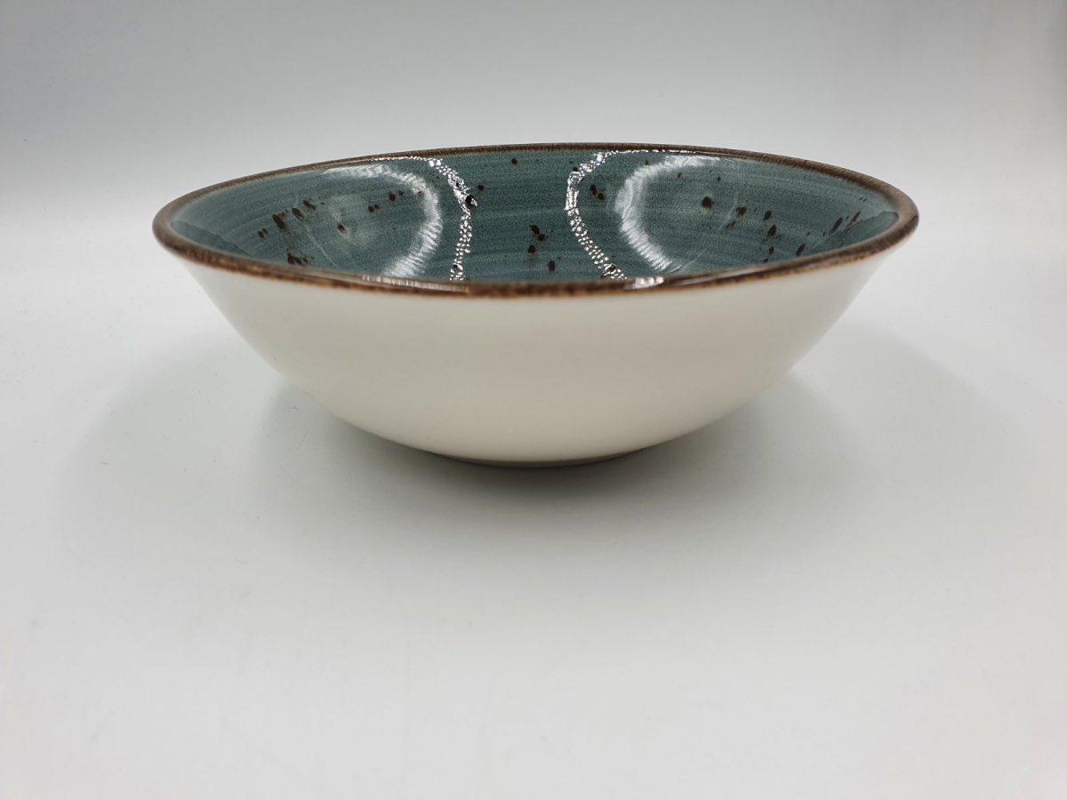 Піала 450 мл Spiral grey-blue-16