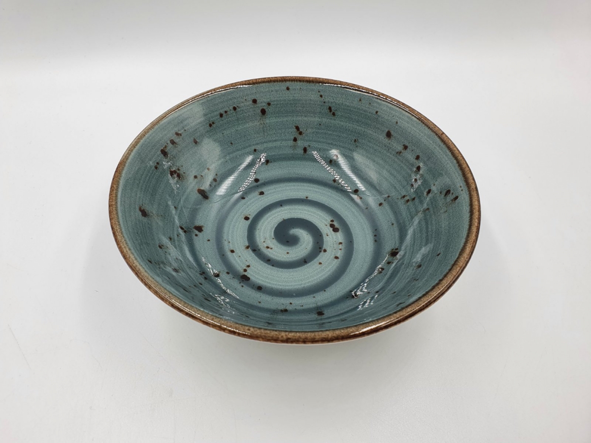 Піала 450 мл Spiral grey-blue-16