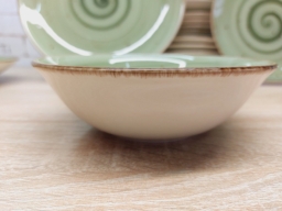 Сервиз из тарелок DN24-Spiral Green