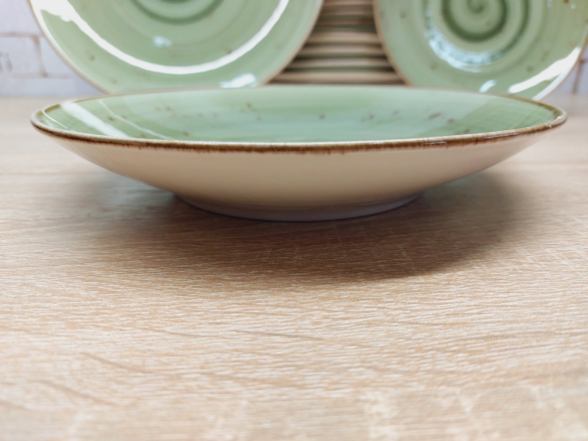 Сервиз из тарелок DN24-Spiral Green