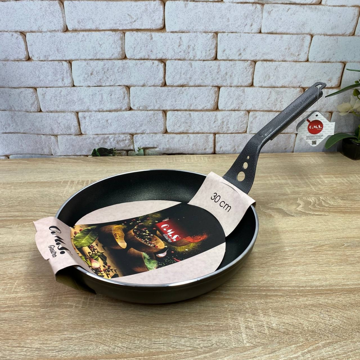 Сковорода 3760 (Чорний - 30 х 6) 3,4 л