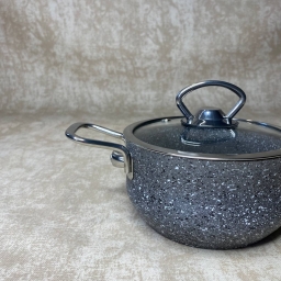 Кастрюля 3112 S (Серая - 14х7,5) 0,9 л