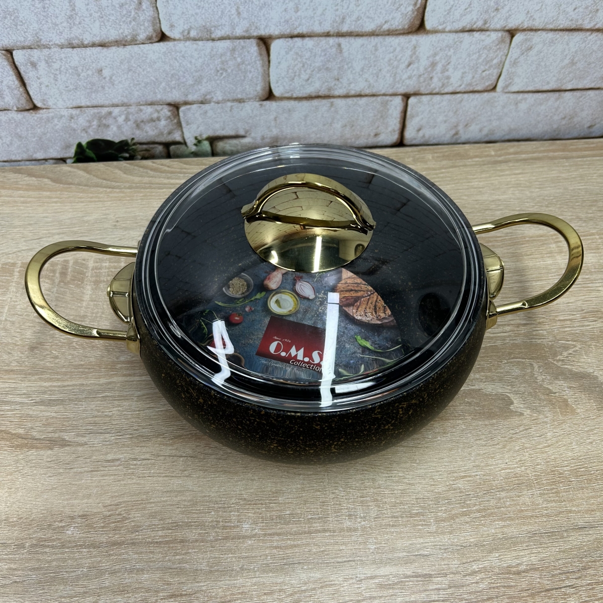 Каструля 3141 (Золото - 22х10) 3,0 л