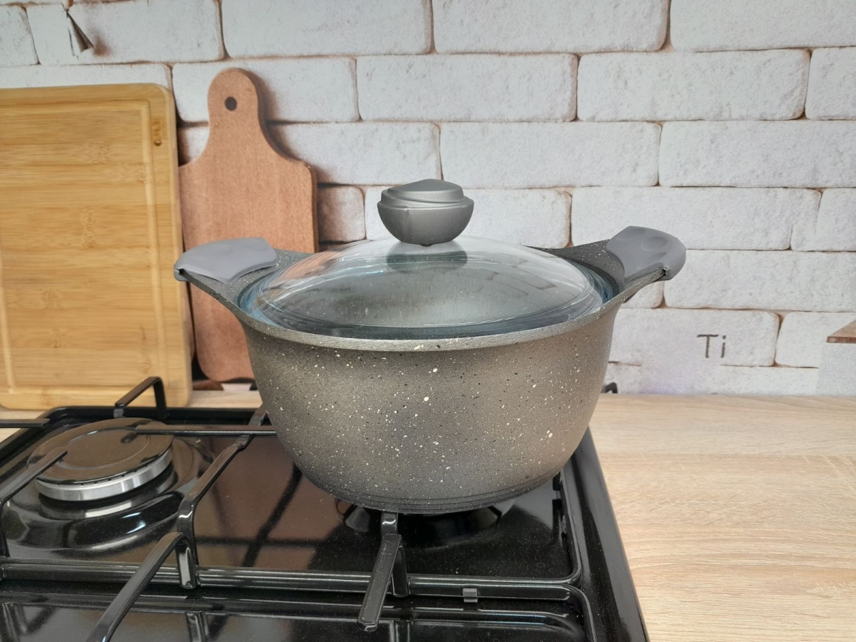 Каструля 3120 (Сірий - 28х14) 7,05 л