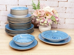 Сервіз із тарілок DN24-Spiral Blue