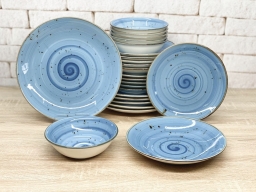 Сервиз из тарелок DN24-Spiral Blue