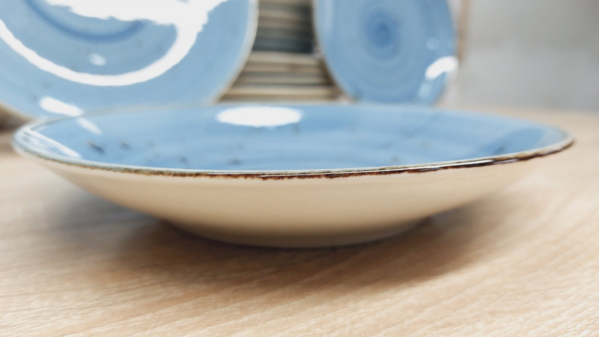 Сервиз из тарелок DN24-Spiral Blue