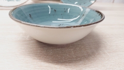 Сервіз із тарілок DN24-Spiral Grey-Blue