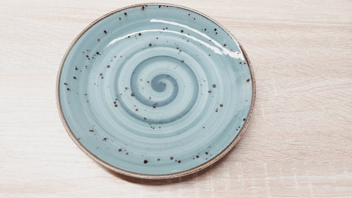Сервіз із тарілок DN24-Spiral Grey-Blue