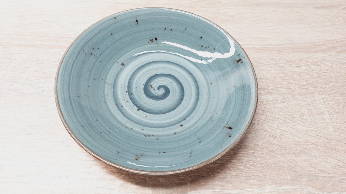 Сервіз із тарілок DN24-Spiral Grey-Blue